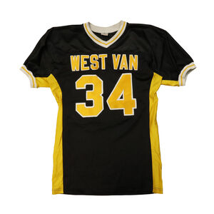 Vintage GAme Worn Football Darby Sport Uniforms West Van # 34 Jersey Size L